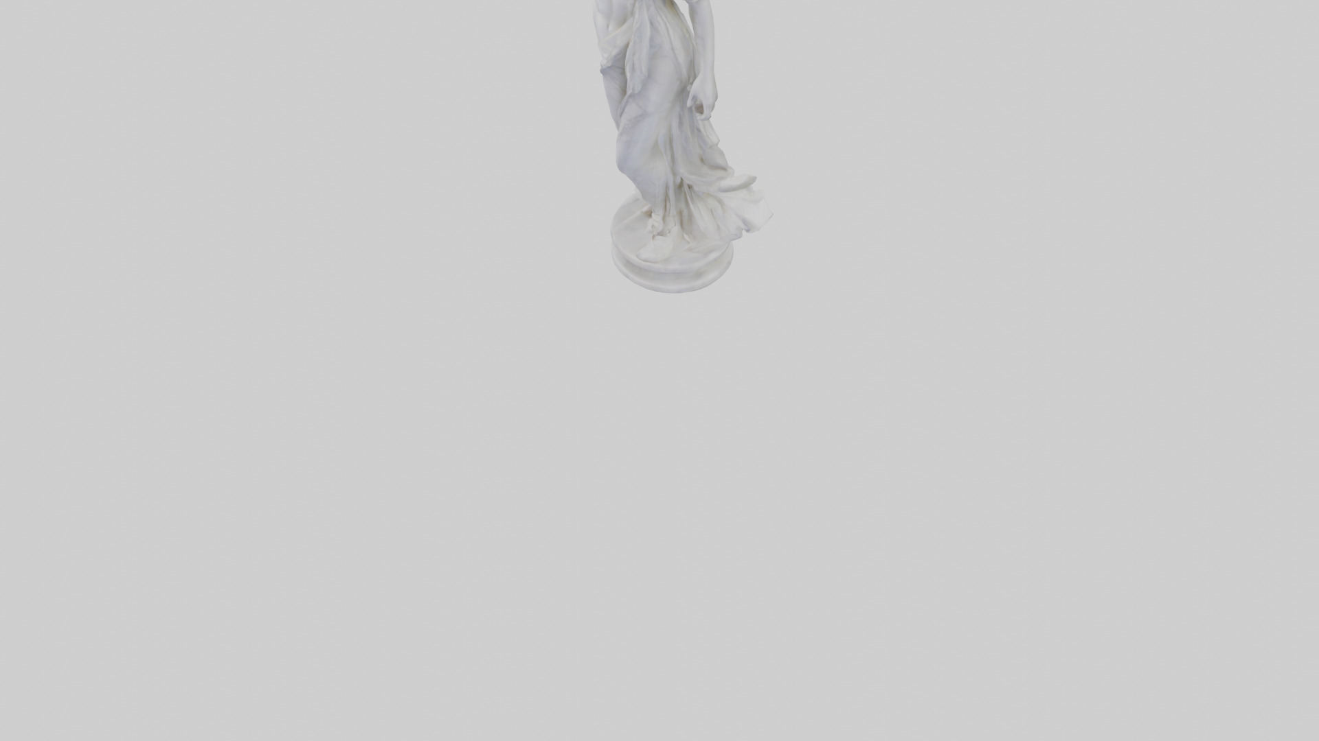 Marble sculpture model Low-poly 3D model_5