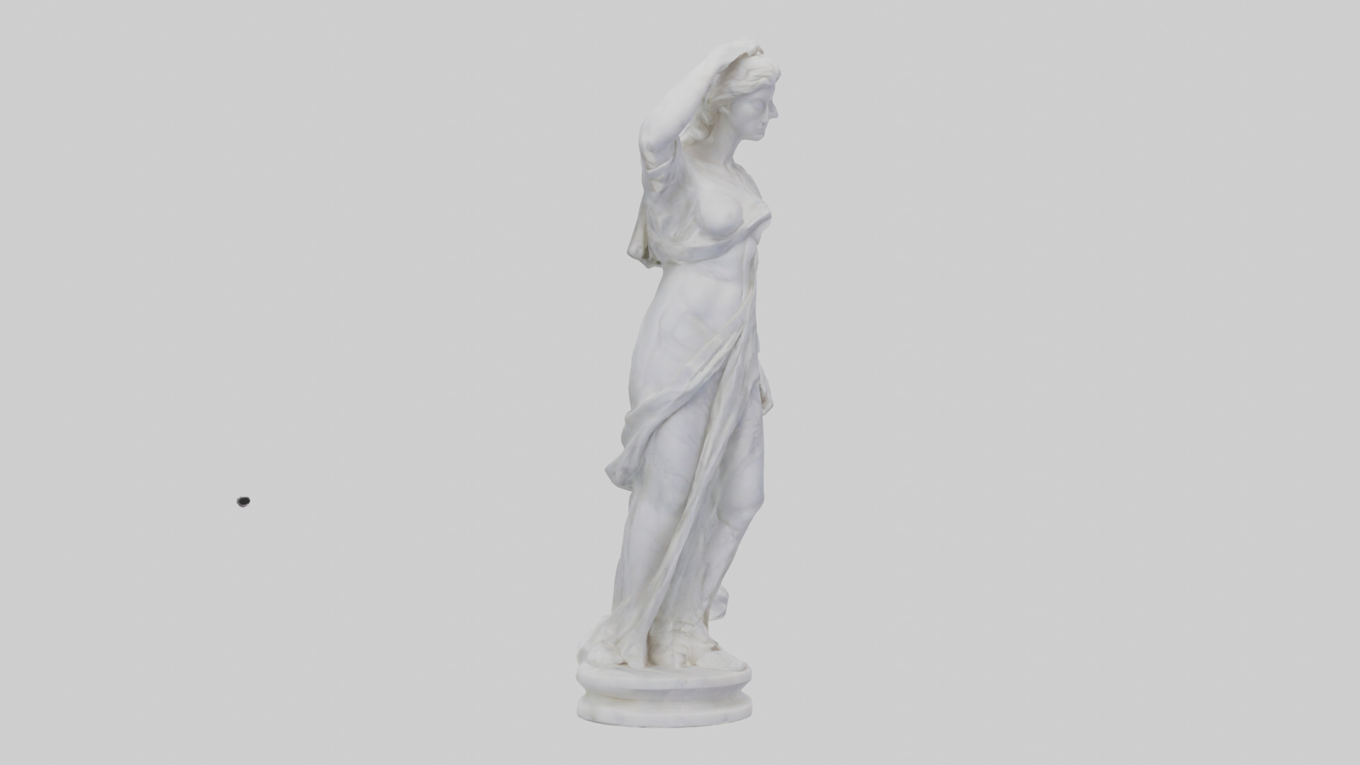 Marble sculpture model Low-poly 3D model_7