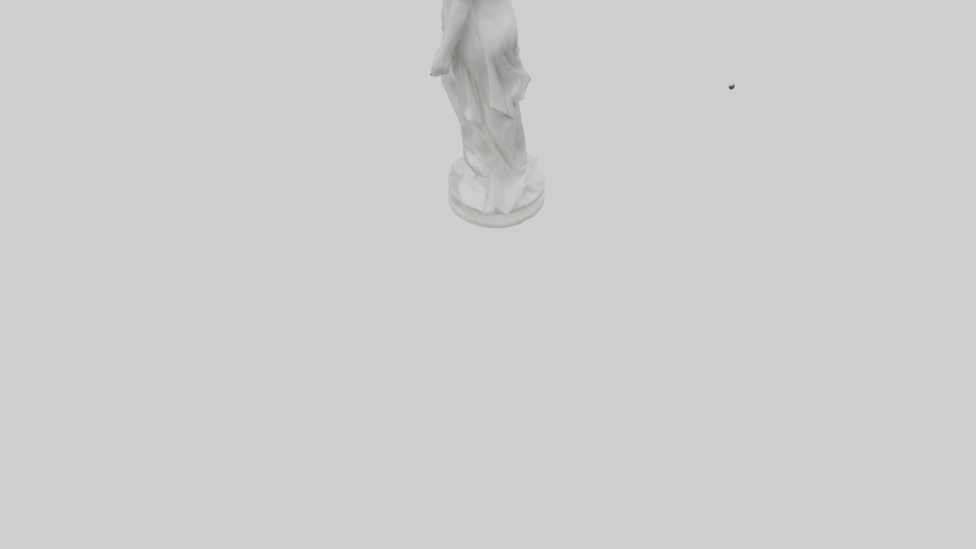 Marble sculpture model Low-poly 3D model_3