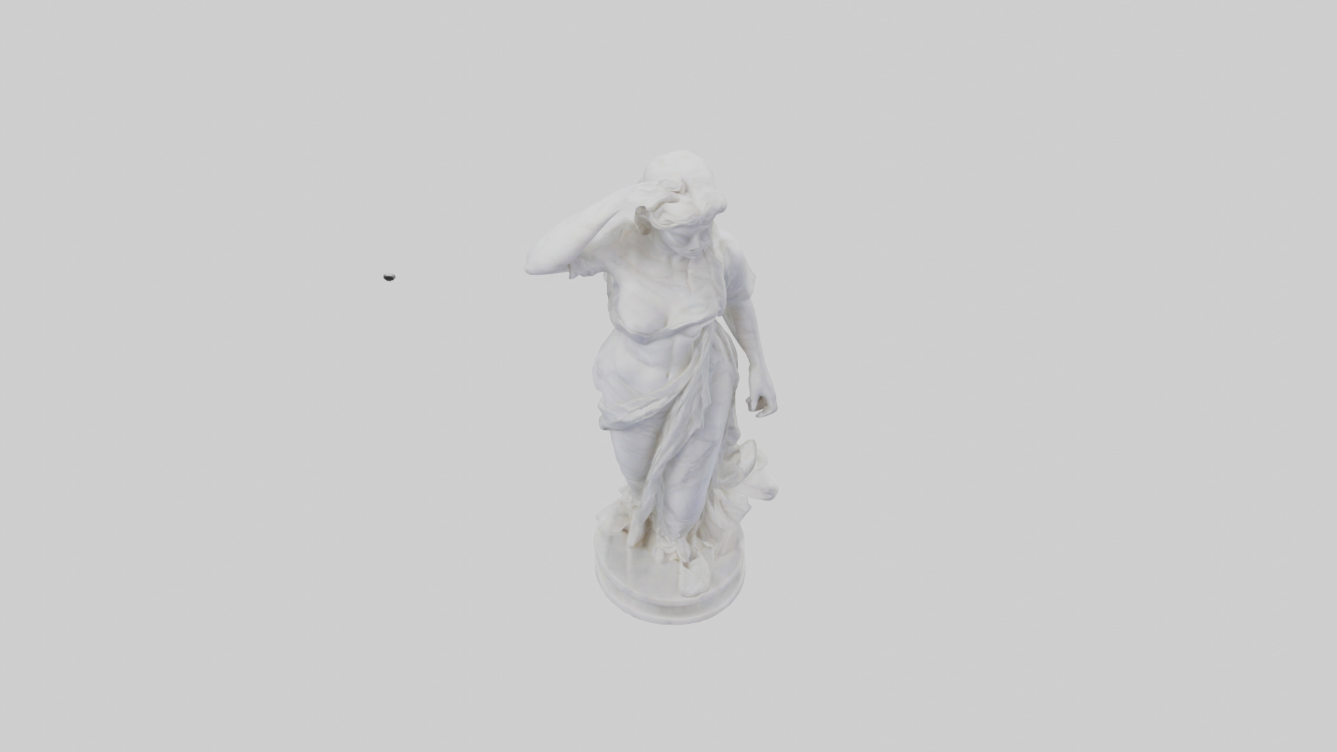 Marble sculpture model Low-poly 3D model_16