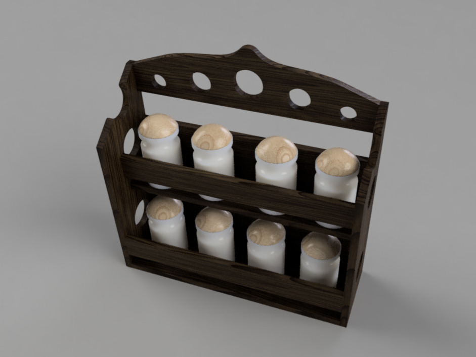 Spice rack 3D model_3