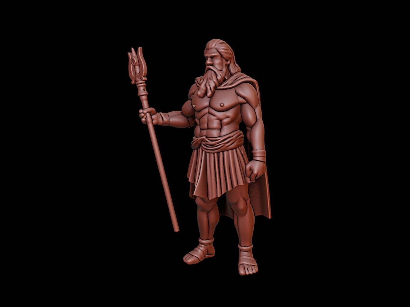 Zeus Figure 3D print model_2