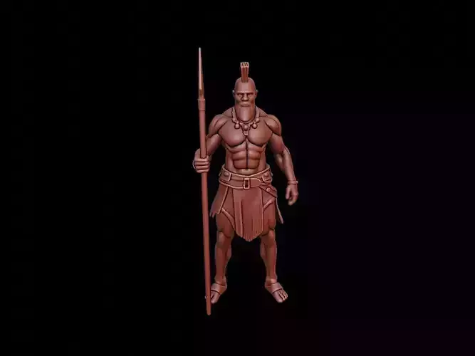 Zulu Warrior Figure