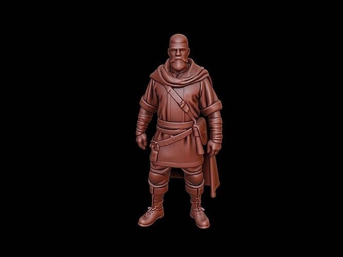medieval man Figure 3D print model
