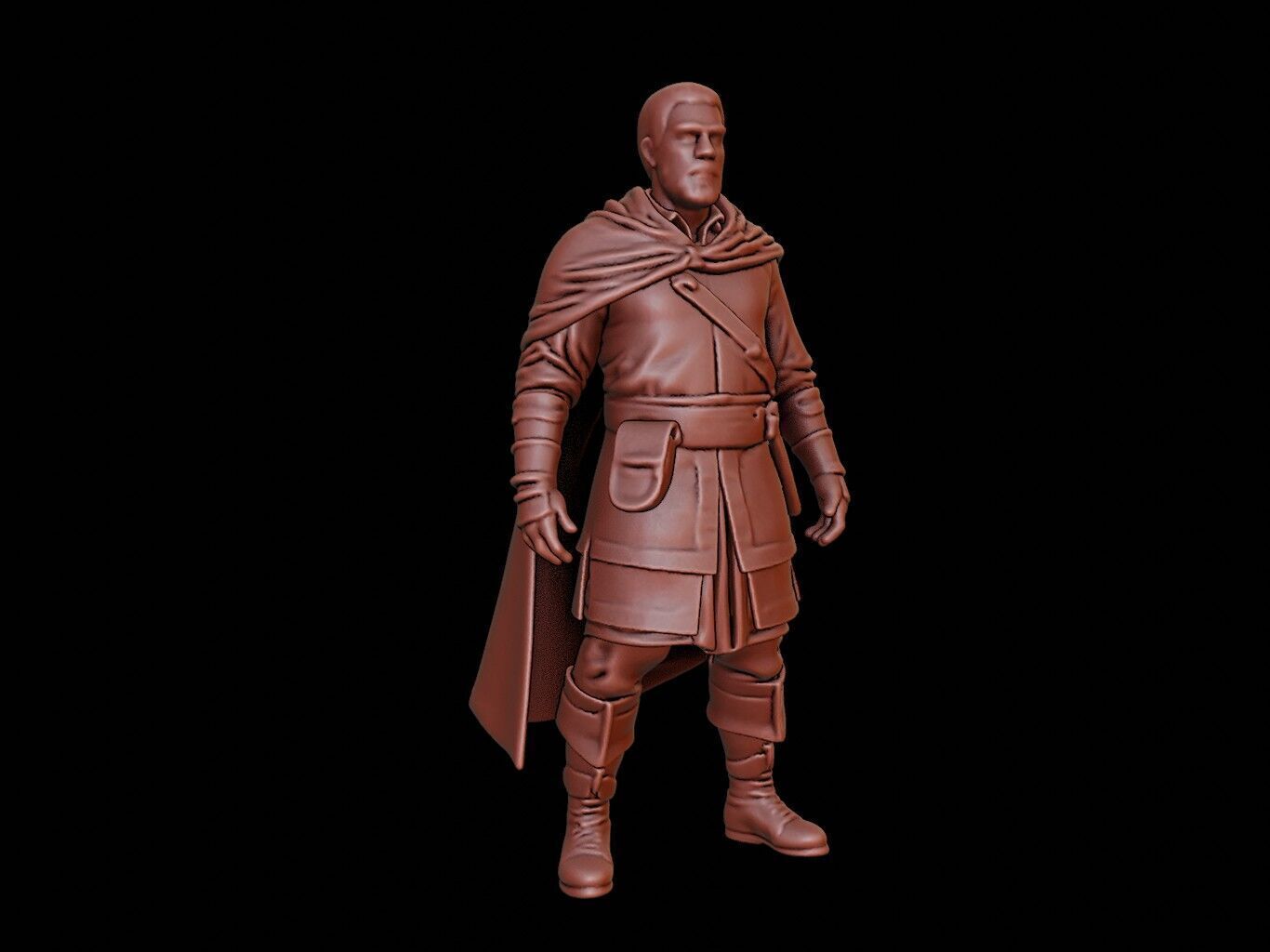 medieval man Figure 3D print model_1