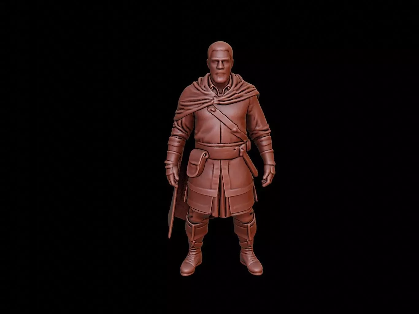 medieval man Figure 3D print model_0