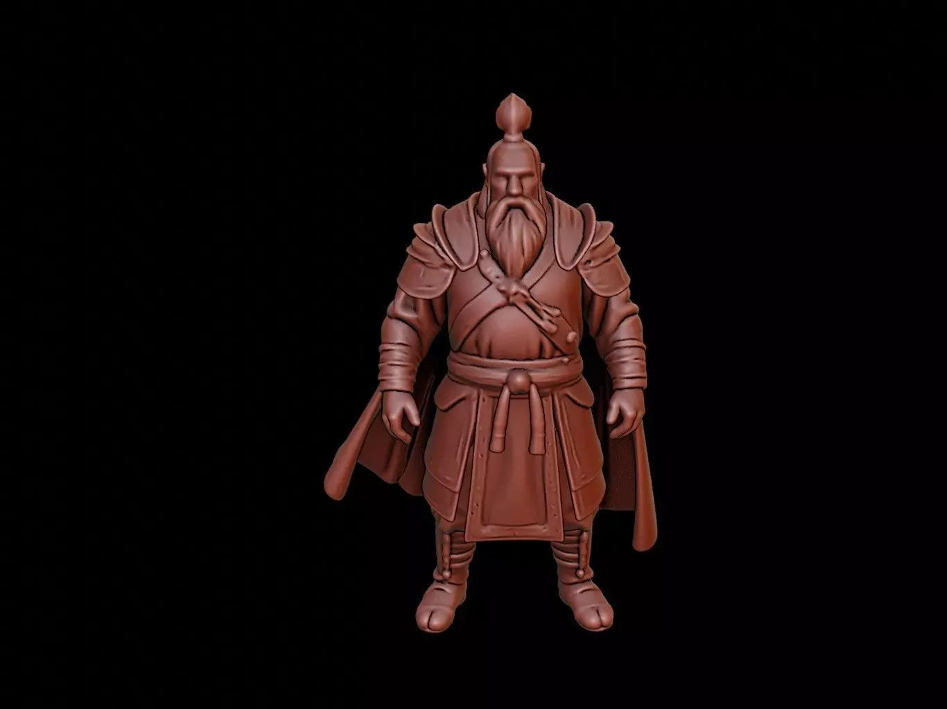 medieval soldier Figure 3D print model_0