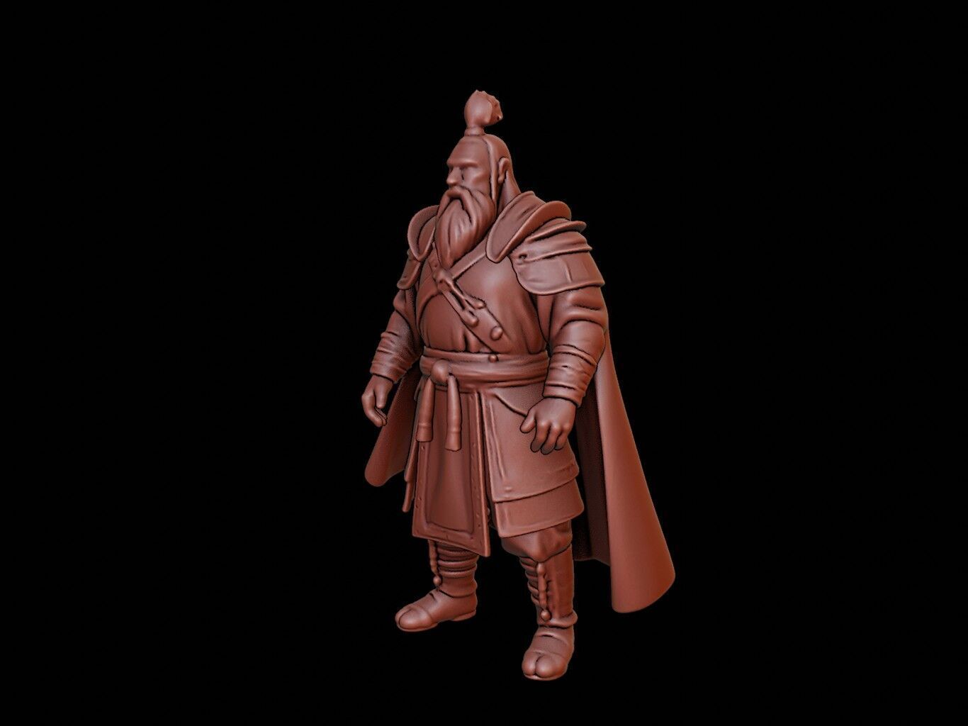 medieval soldier Figure 3D print model_2