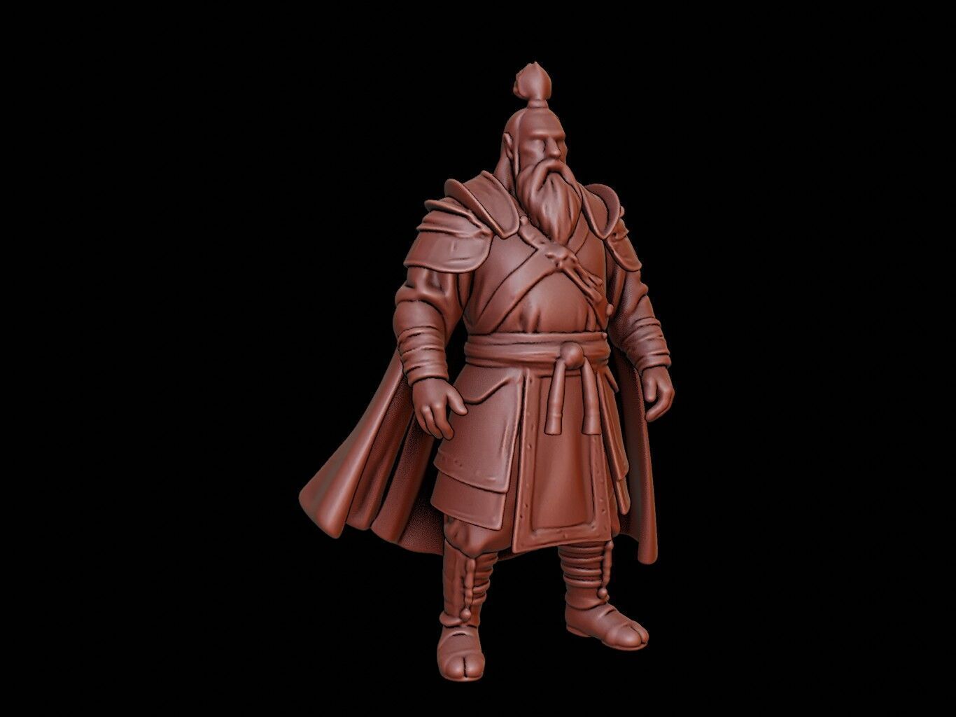 medieval soldier Figure 3D print model_1