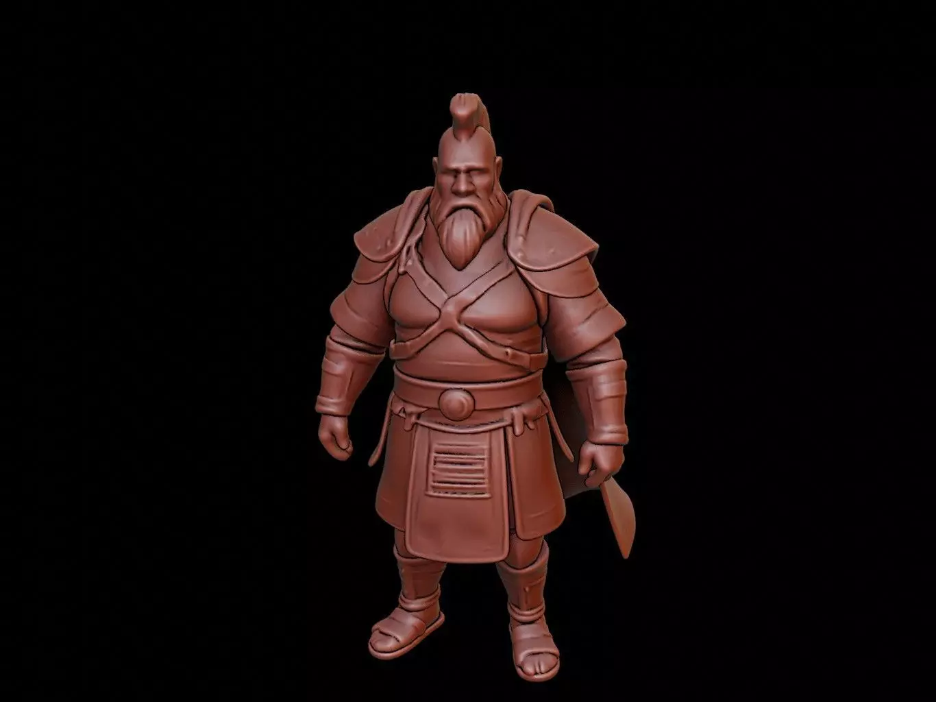 medieval soldier Figure 3D print model