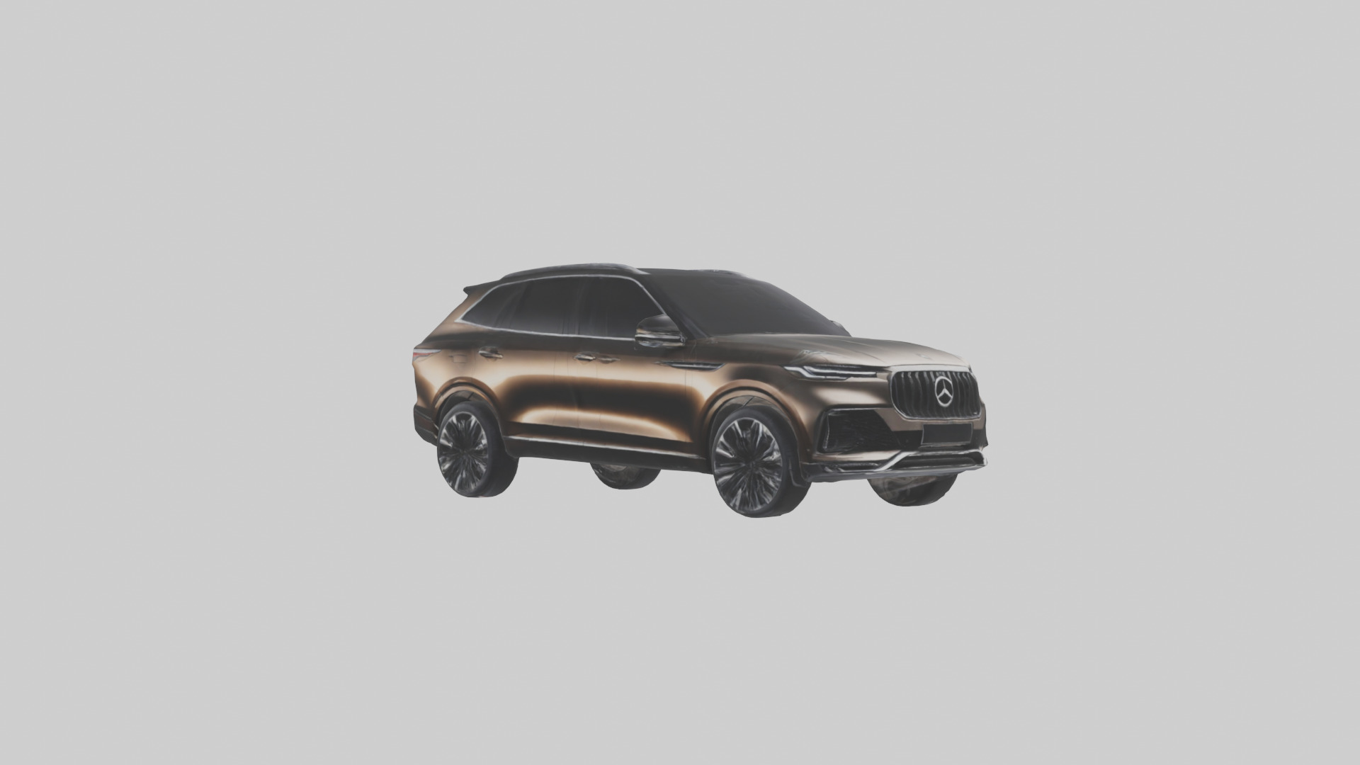 Lux Car Model Low-poly 3D model_7