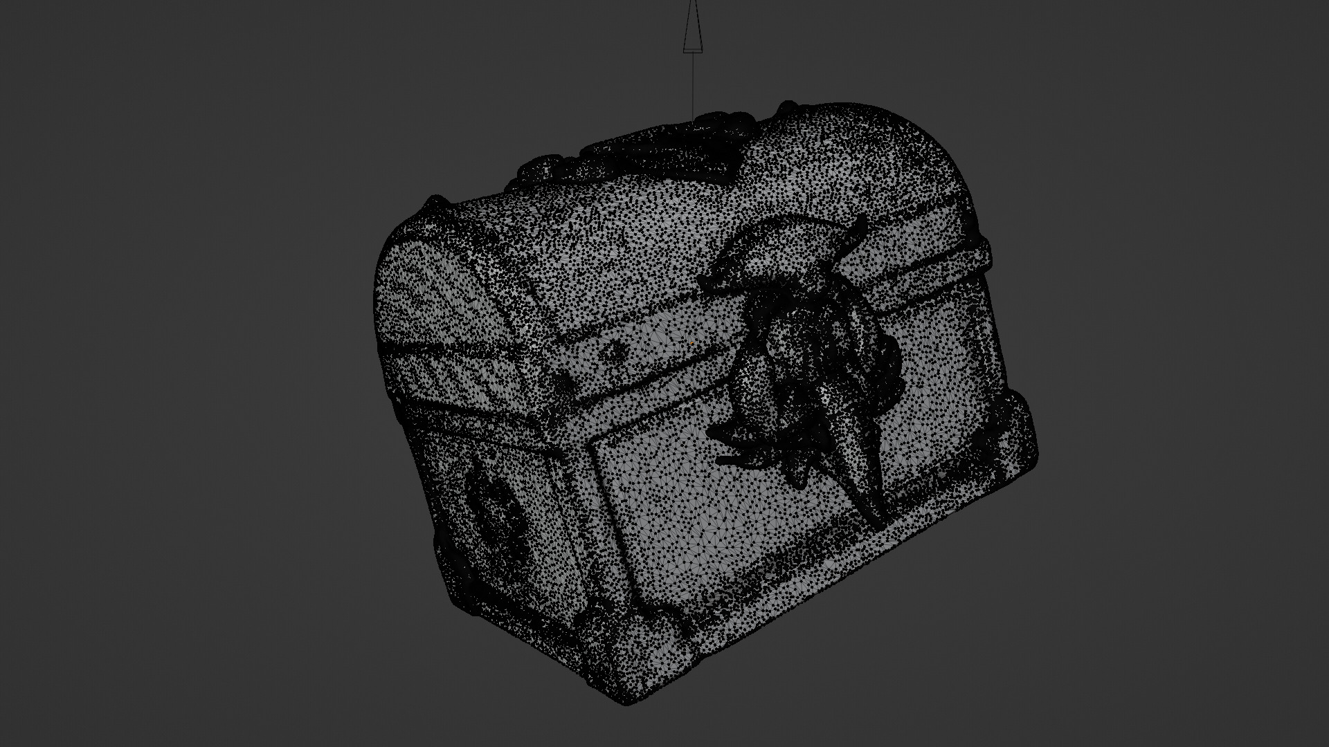 Treasure Chest Low-poly 3D model_5