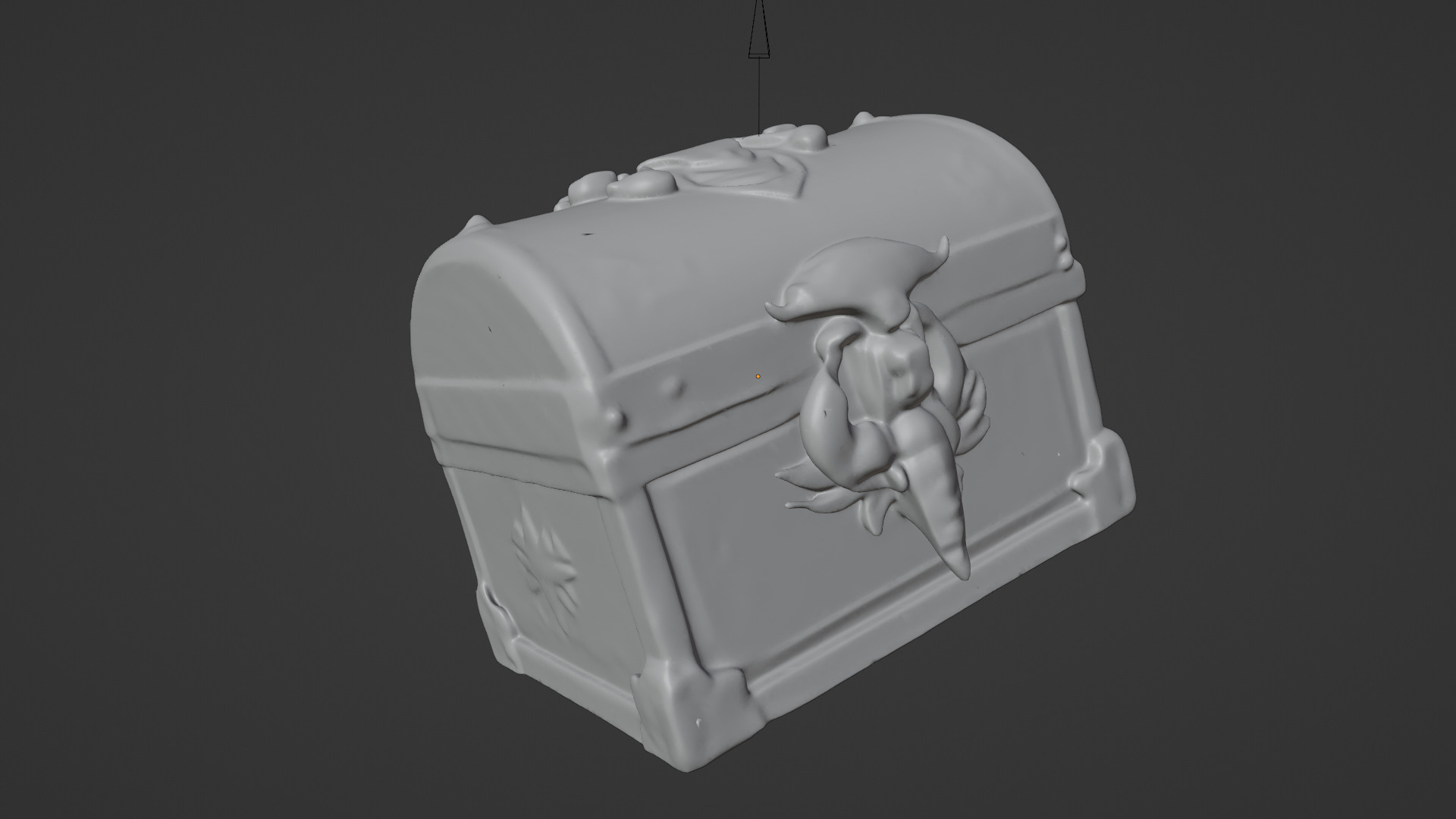 Treasure Chest Low-poly 3D model_4