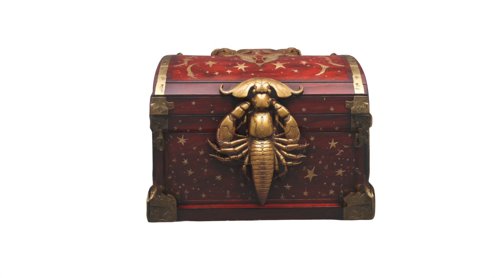Treasure Chest Low-poly 3D model_3