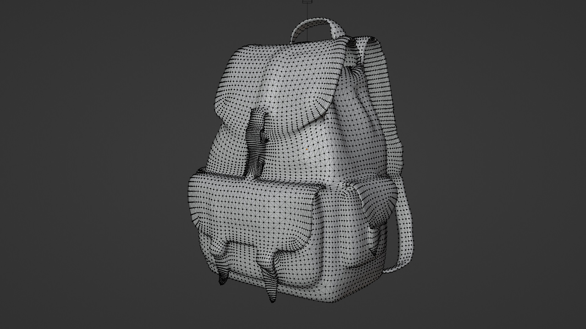 backbag ancient Low-poly 3D model_5