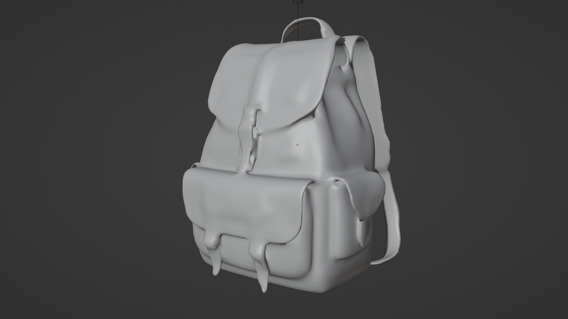 backbag ancient Low-poly 3D model_4