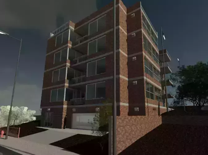 M40 Building - High-Quality Architectural Model