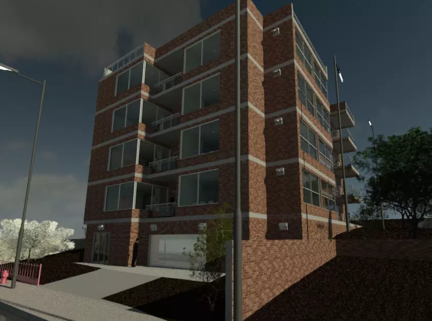 M40 Building - High-Quality Architectural Model Free 3D model