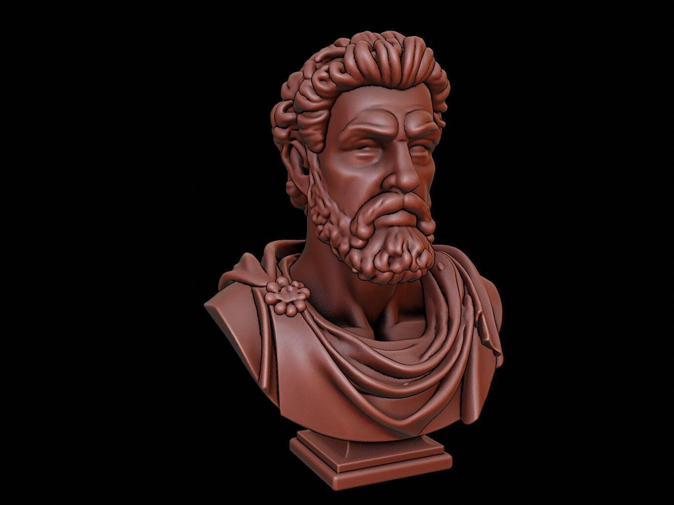 Alexander the Great Bust 3D print model_1