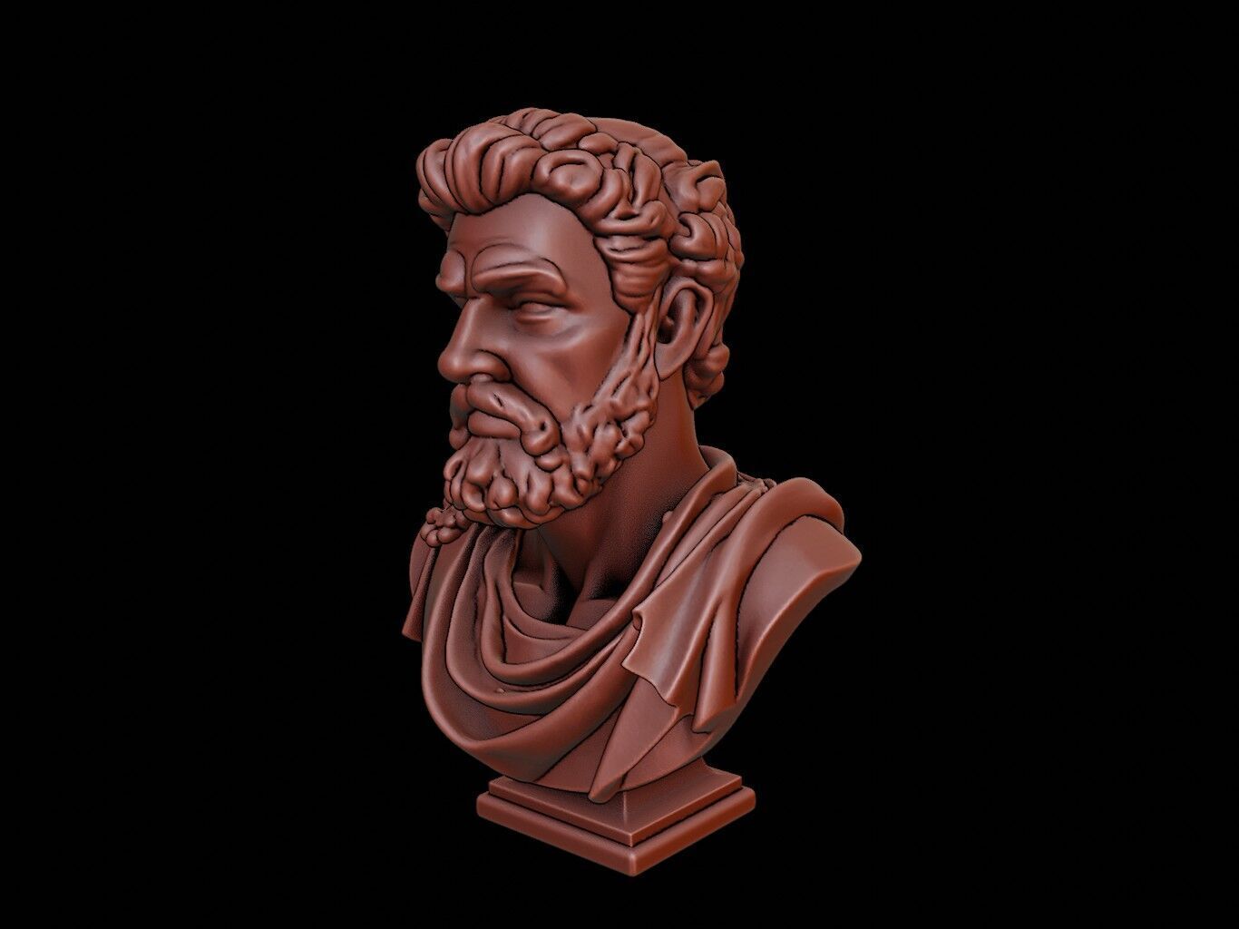 Alexander the Great Bust 3D print model_2