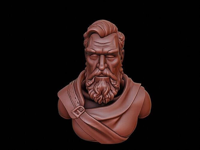 Alp Arslan Bust 3D print model