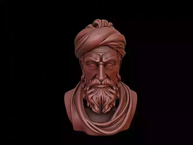 Babur Bust 3D print model