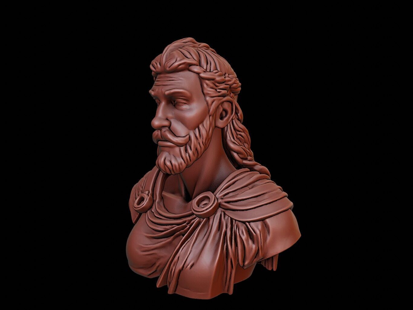 Boudica Bust 3D print model_2