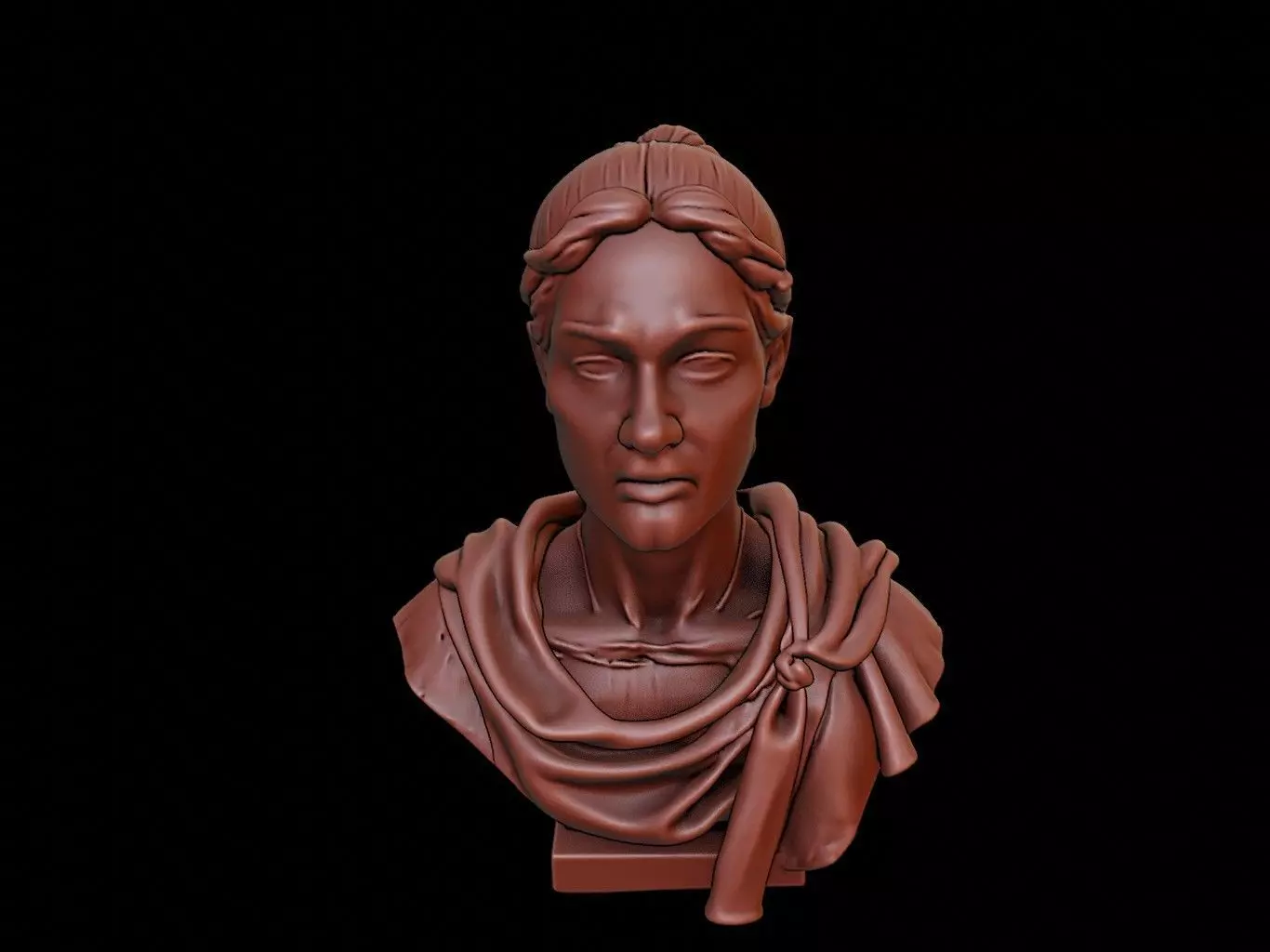 Boudica Bust 3D print model_0