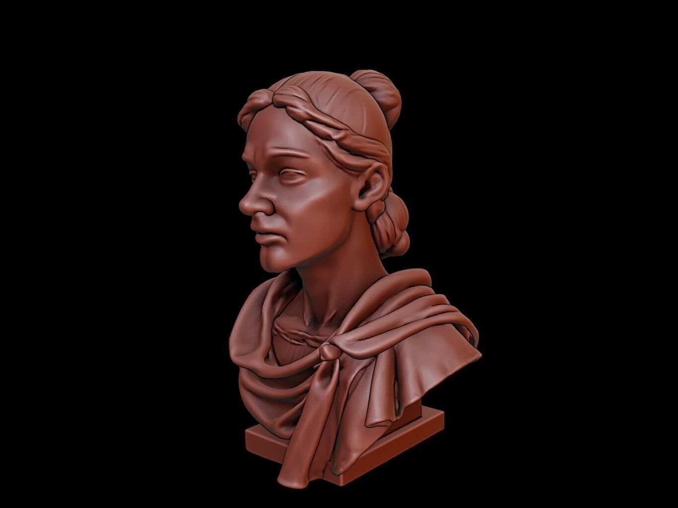 Boudica Bust 3D print model_2
