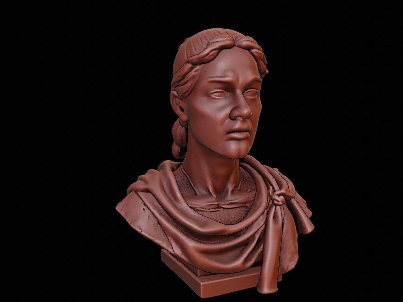 Boudica Bust 3D print model_1