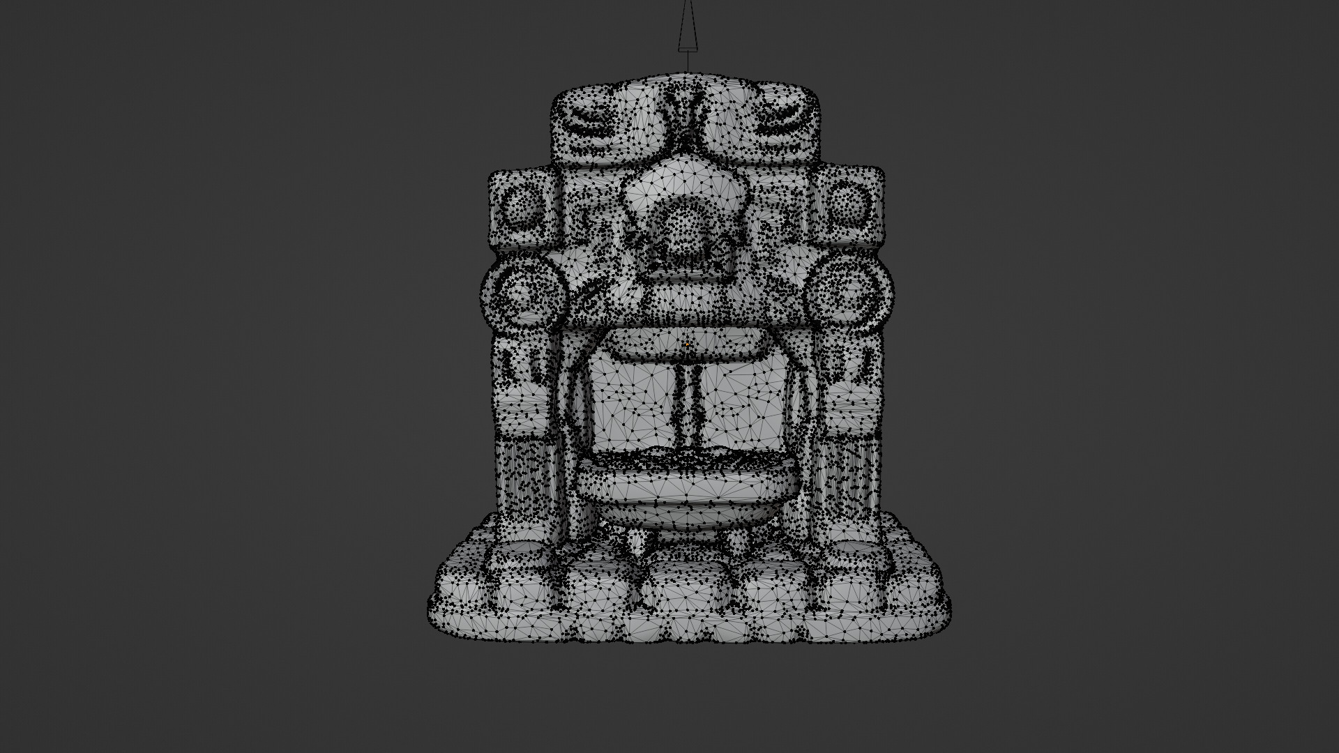 stone altar Low-poly 3D model_5