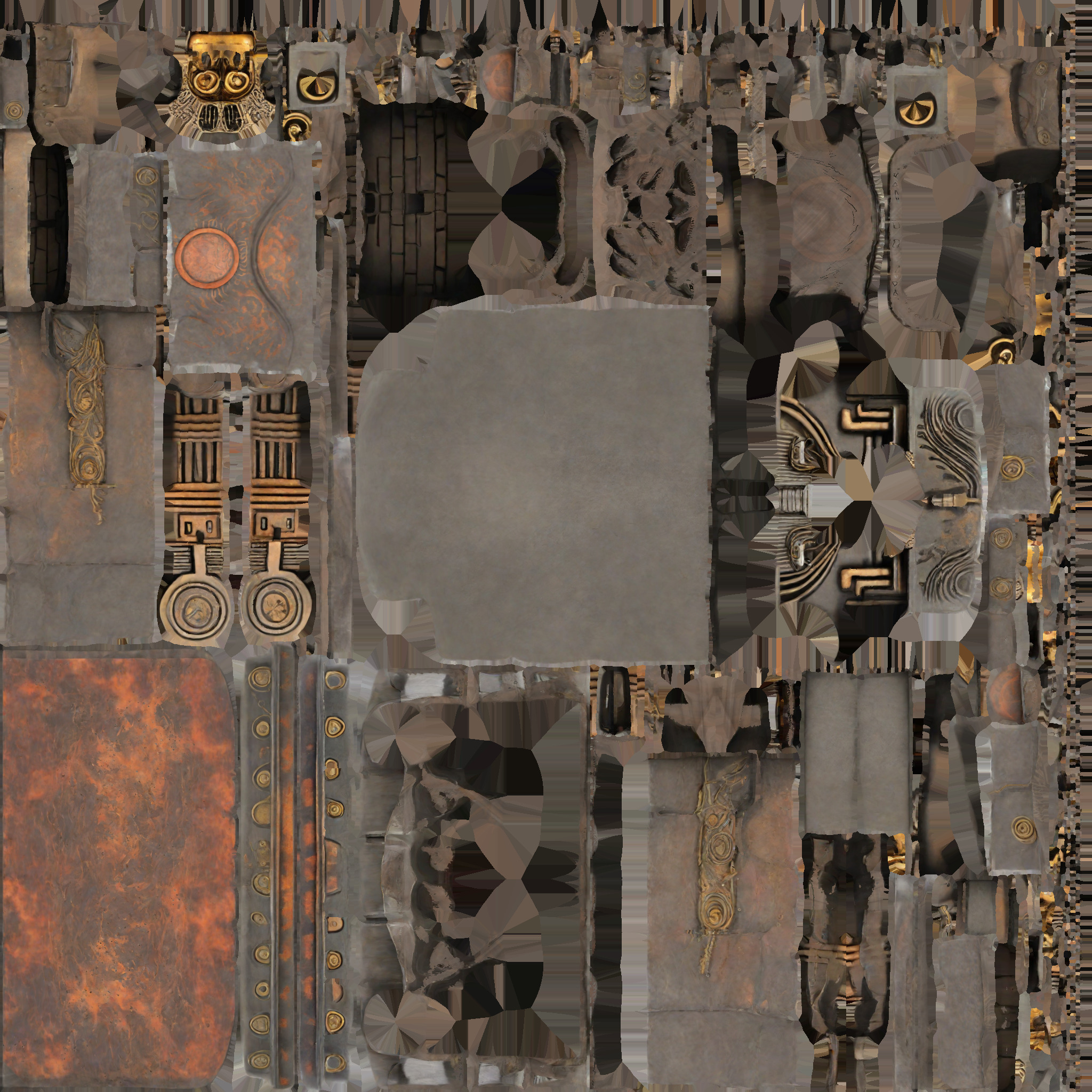 stone altar Low-poly 3D model_6