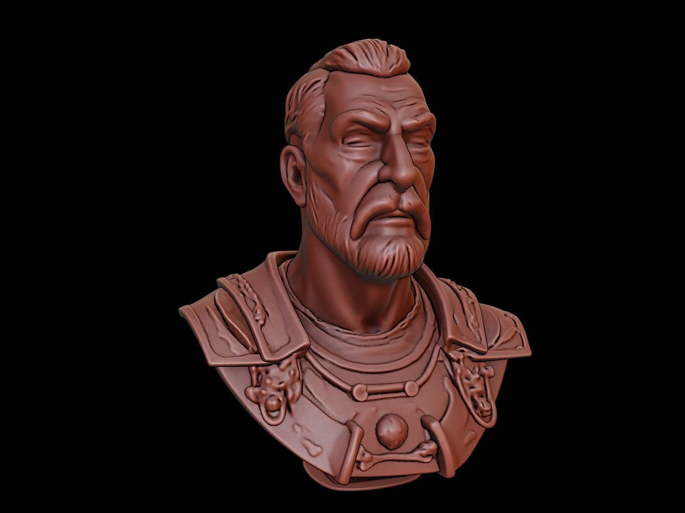 Charles Martel Bust 3D print model_1