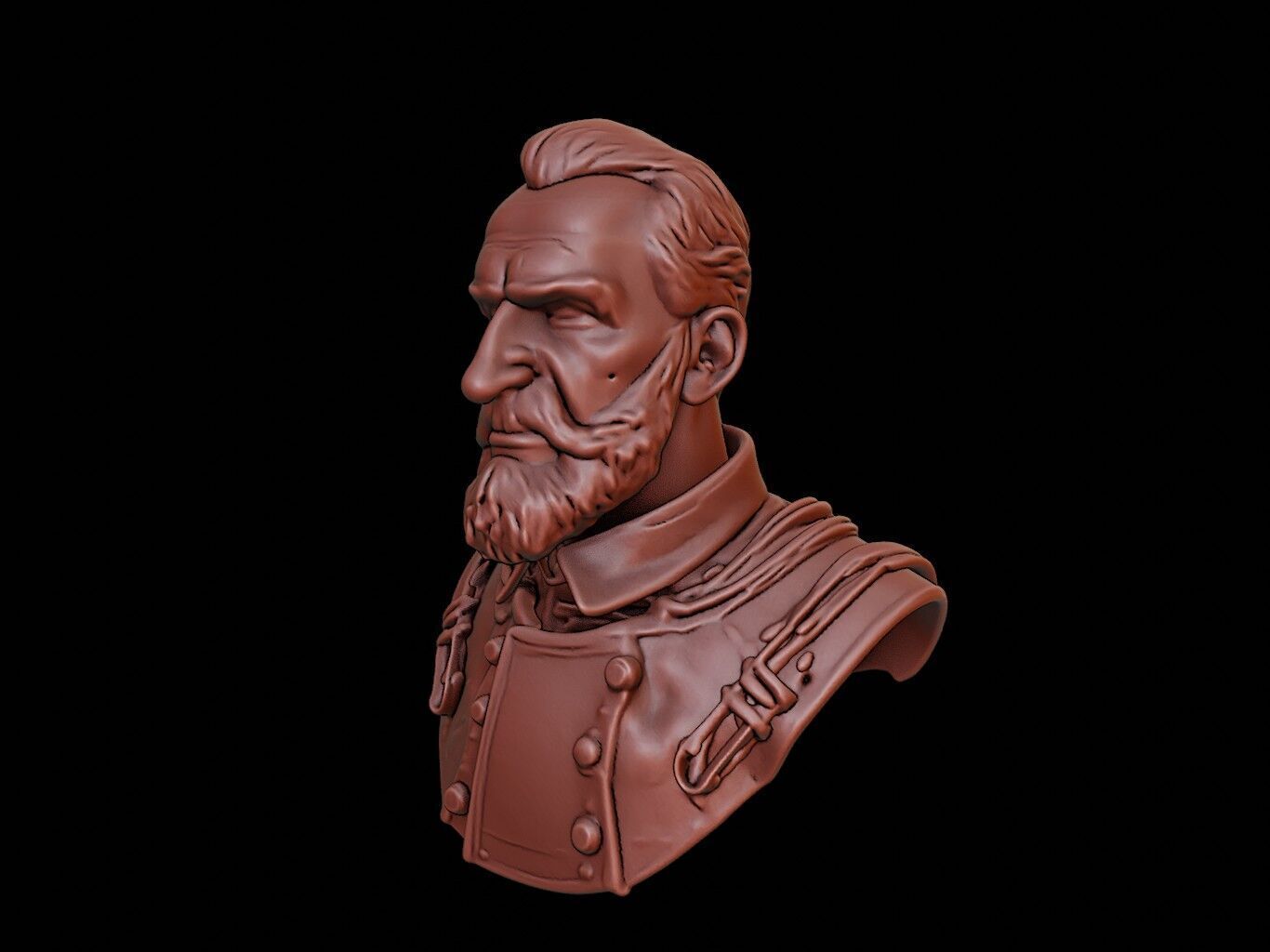 Charles Martel Bust 3D print model_2