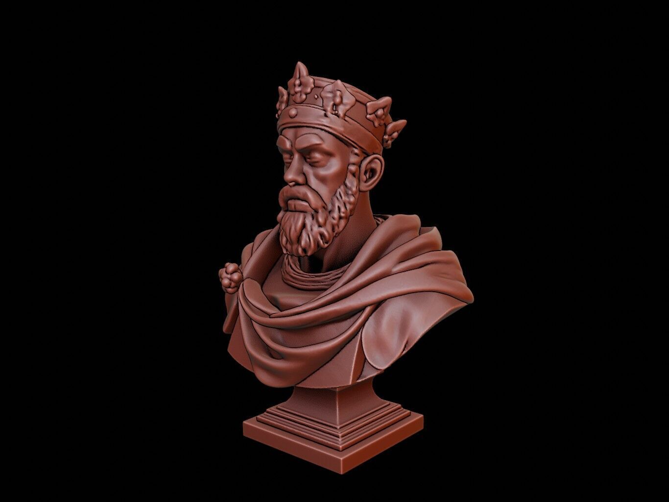 Charles V Bust 3D print model_2
