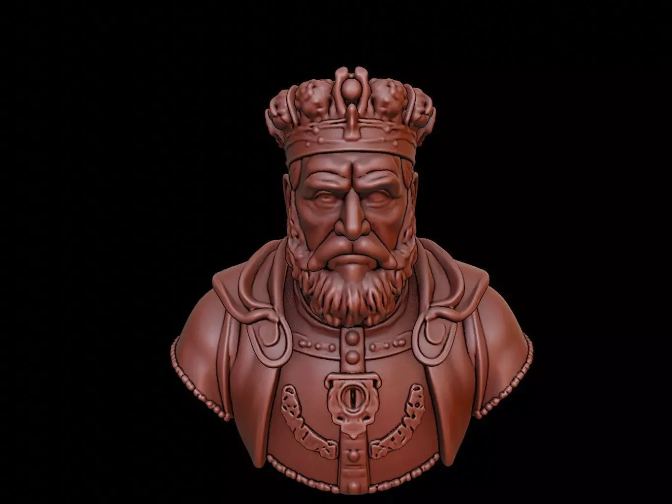 Charles V Bust 3D print model_0