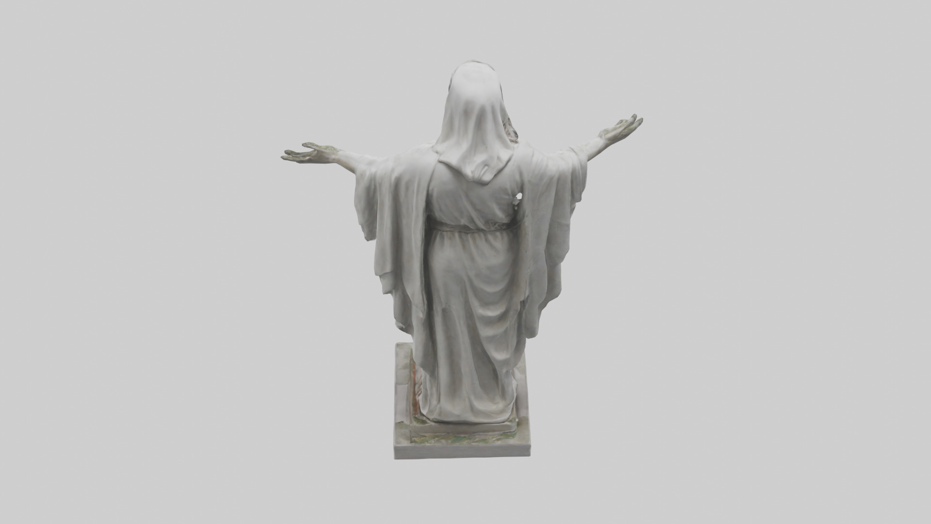 Martyr for Peace statue model Low-poly 3D model_15