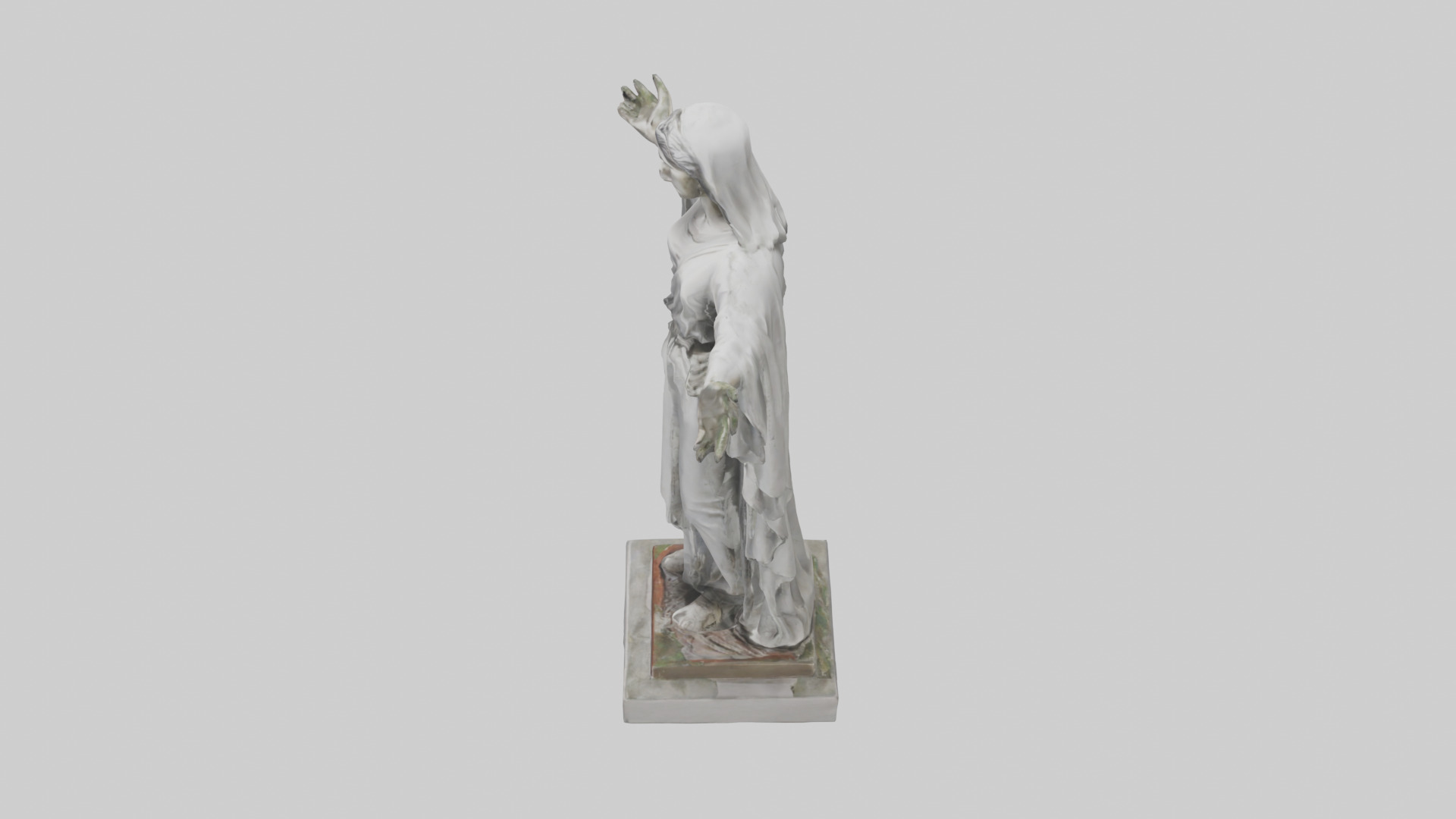 Martyr for Peace statue model Low-poly 3D model_17