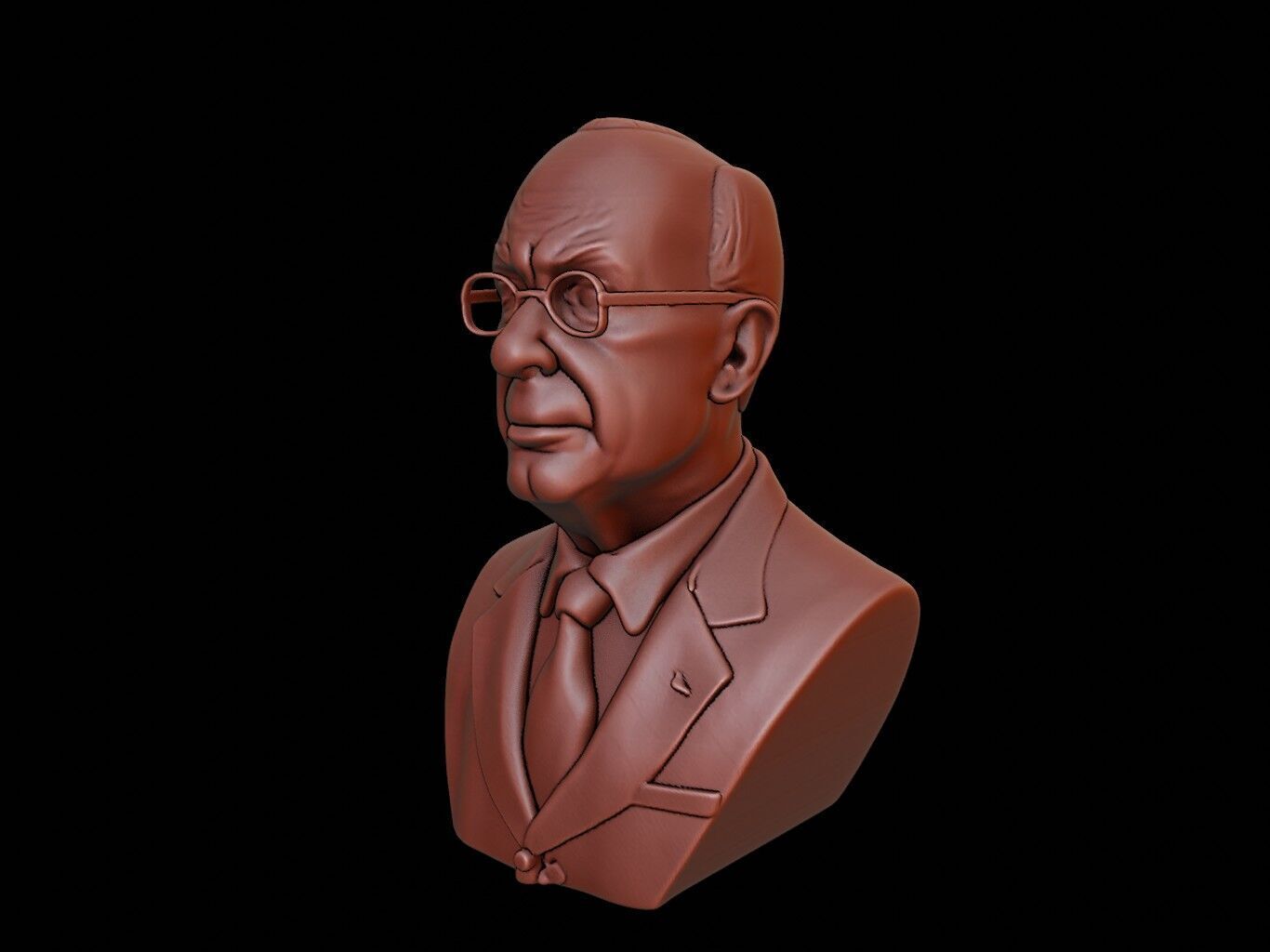 Colin Powell Bust 3D print model_2