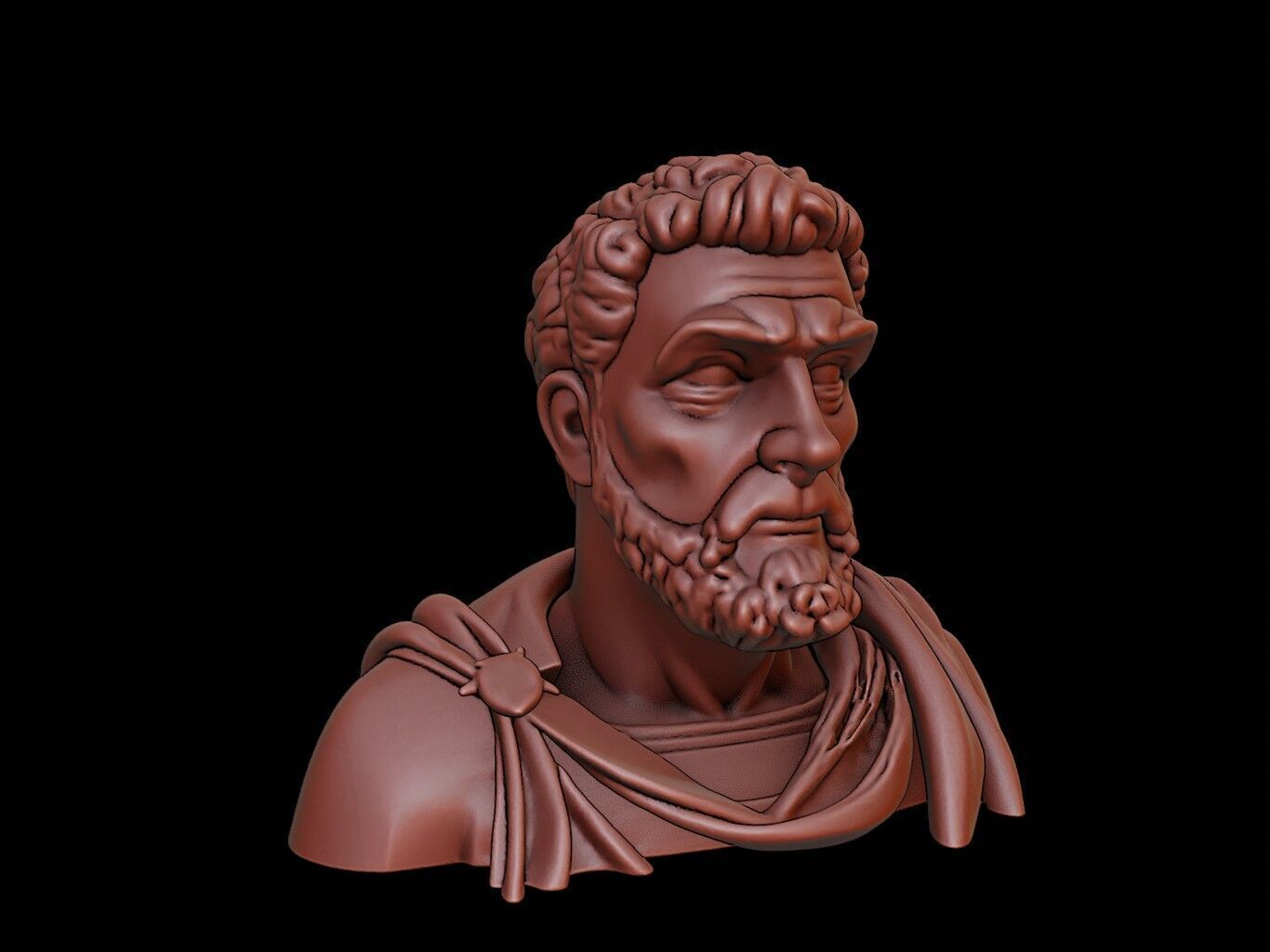Constantine the Great Bust 3D print model_1