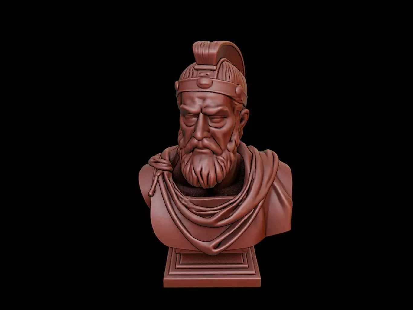 Darius I Bust 3D print model_0