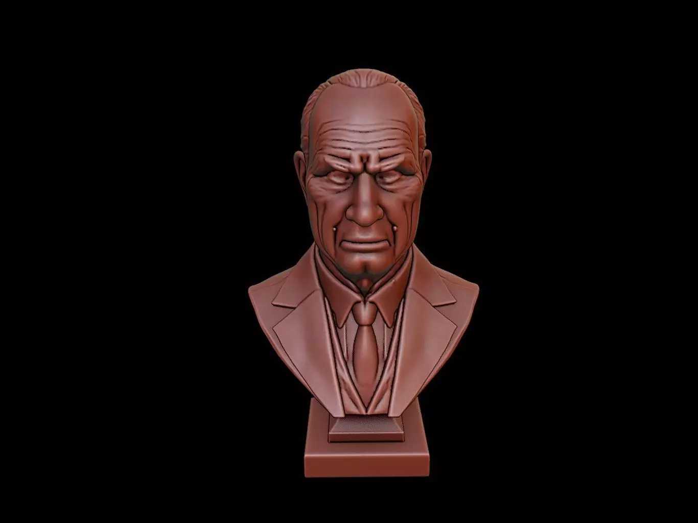 Dwight Eisenhower Bust 3D print model_0