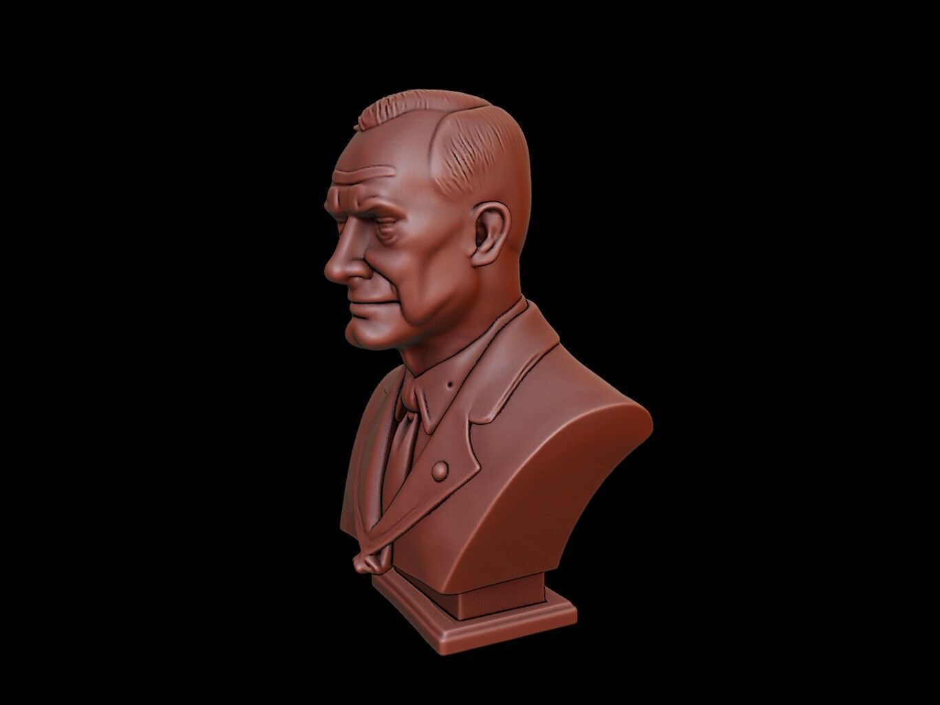 Dwight Eisenhower Bust 3D print model_2