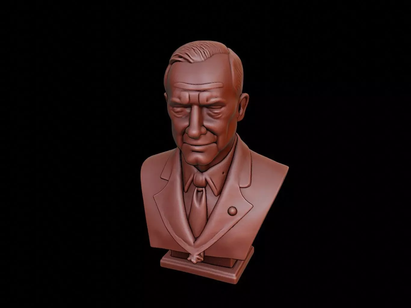 Dwight Eisenhower Bust 3D print model_0