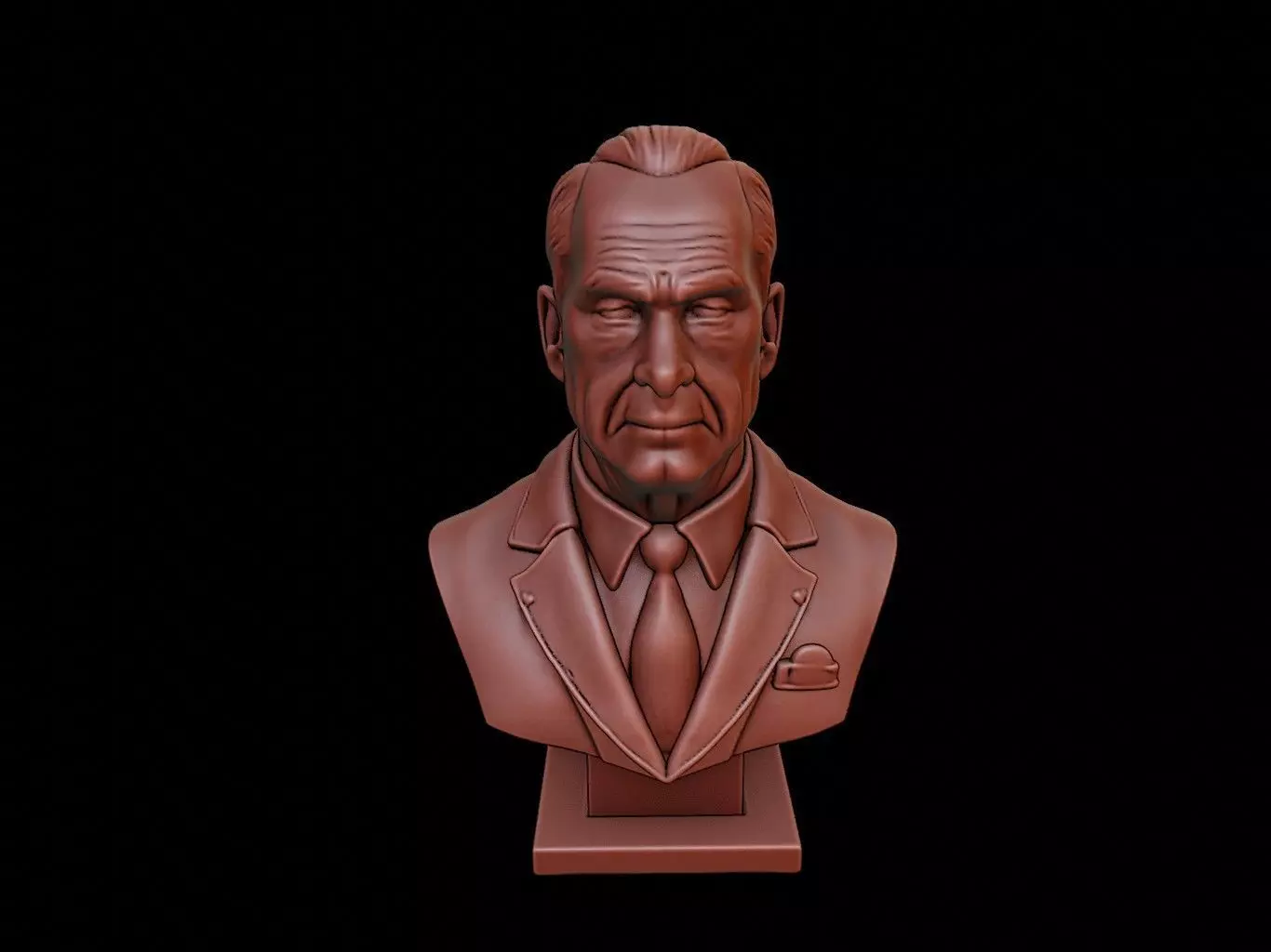 Dwight Eisenhower Bust 3D print model_0