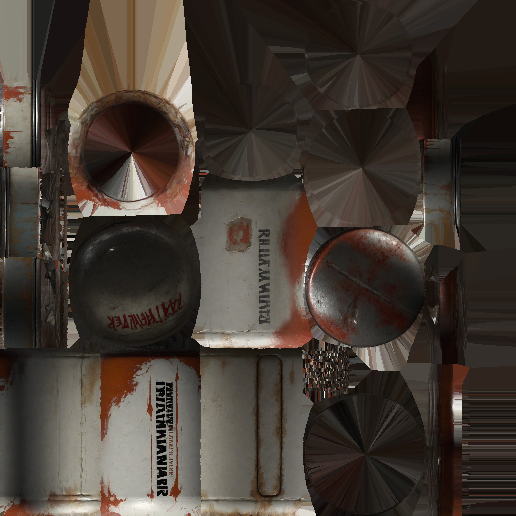 old bottle Low-poly 3D model_5