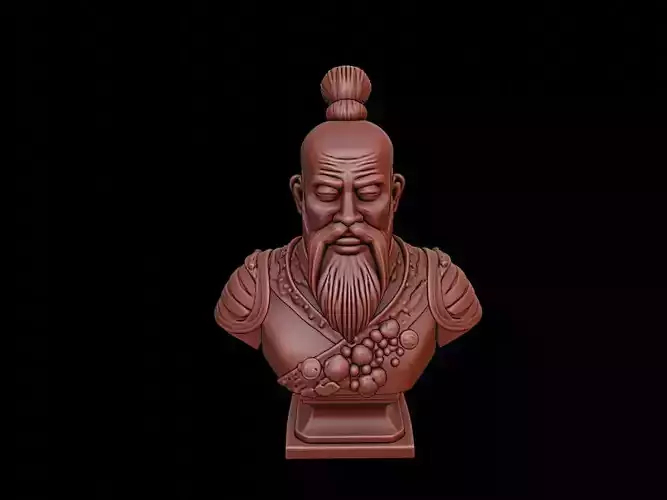 Emperor Wu Bust