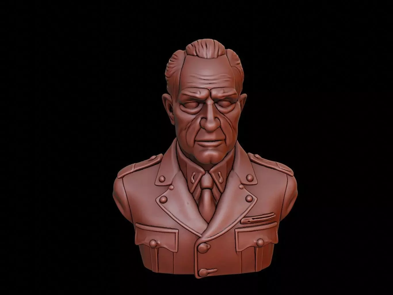Erwin Rommel Bust 3D print model