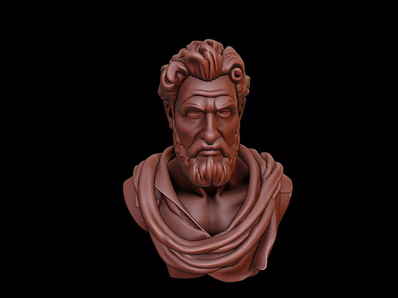 Eumenes of Cardia Bust 3D print model_0