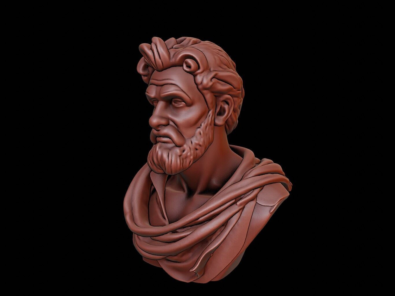 Eumenes of Cardia Bust 3D print model_2
